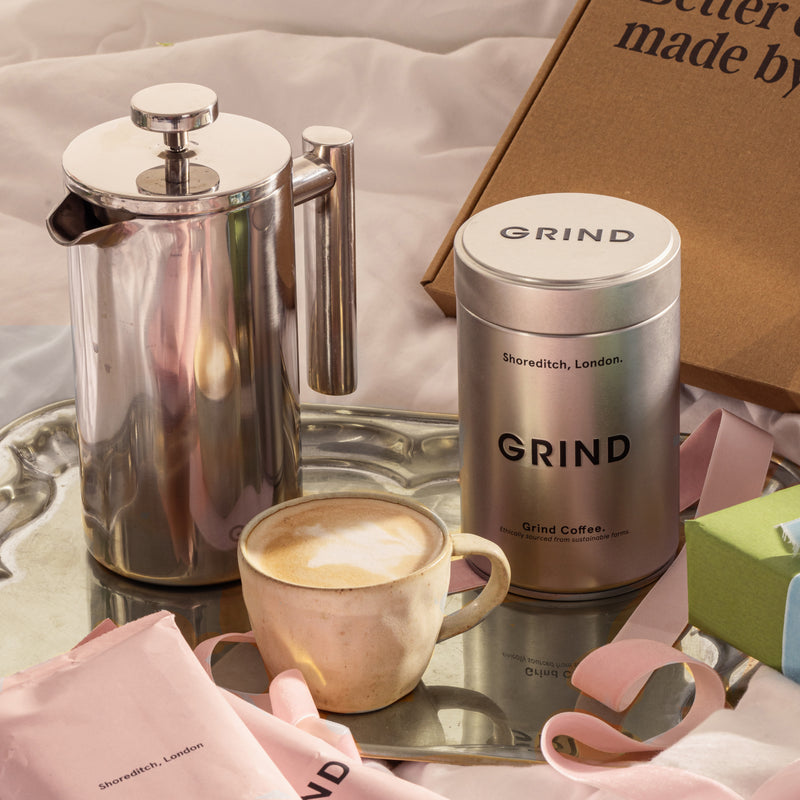 Cafetière Gift Set - Silver Tin image