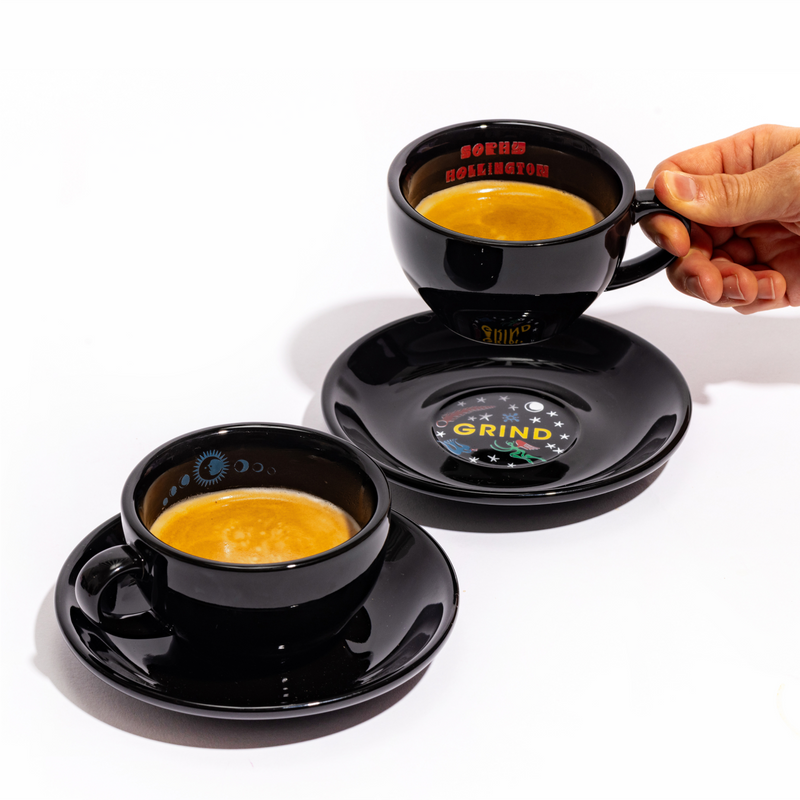 Grind x Sophy Hollington Coffee Cups & Saucers Set image